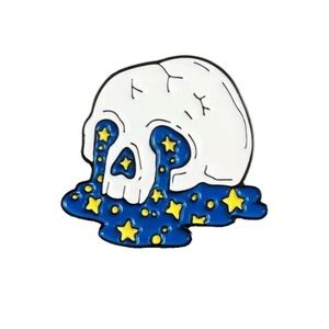 (3/$15) Skull and Stars Enamel Pin